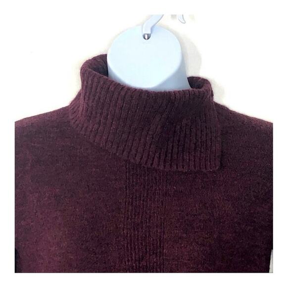 Banana Republic Factory Burgundy Split Cowl Neck Sweater XS - Picture 11 of 14